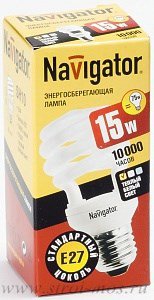 Лампа э/сб Navigator NСL-SH10-15-827-E27, теплый (15Вт)